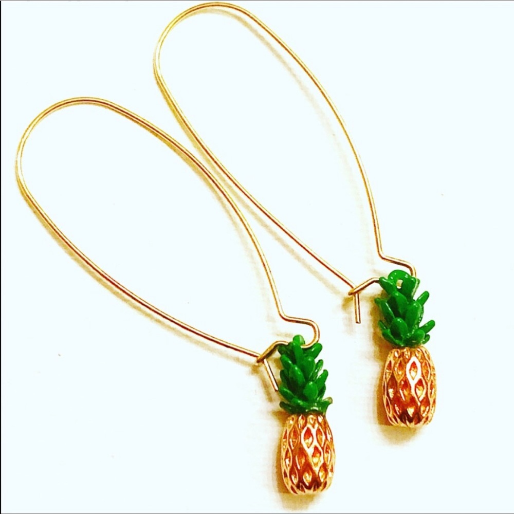 Pineapple Dangle Earrings Perfect Spring & Summer